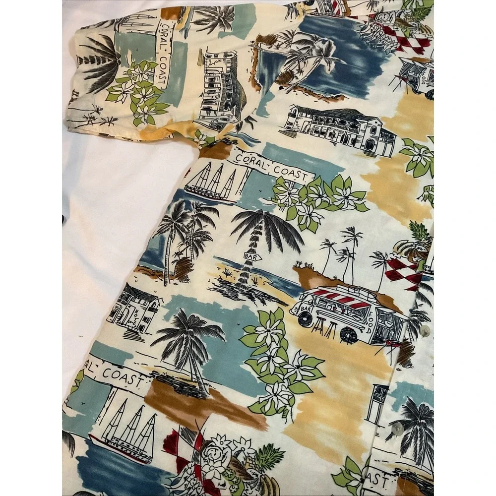 Vtg Preswick & Moore Island Collection Hawaiian/Island‎ Shirt Men's Size L G37